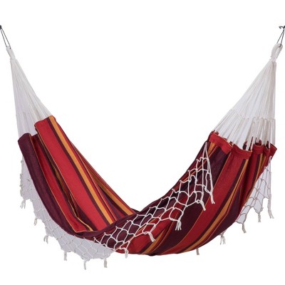 Hammock in a Bag Striped - Red - Sol Living