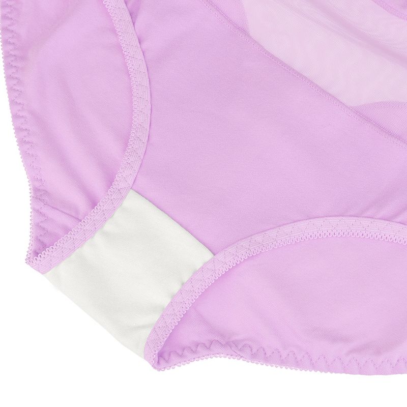 Agnes Orinda Women's 4 Pack Underwear Mid-Waist Soft Hipster Briefs Lace Panties, 3 of 4
