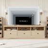 TV Stand for 75 Inch TV, Entertainment Center with Storage Drawer, TV Console with Open Shelves - 2 of 4