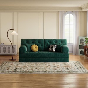 78.8" Modern Convertible Sofa Bed with Deep Seats and No-Assembly Design for Living Room -3irtyhousy - 1 of 4