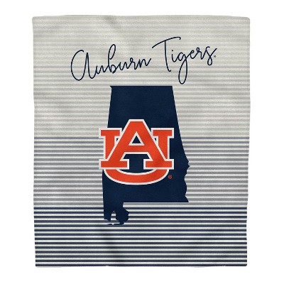 NCAA Auburn Tigers Ultra Fleece State Stripe Blanket