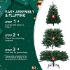 NicBex 5ft Artificial Christmas Tree PVC Full Tree with Metal Stand for Indoor Home and Office - 4 of 4