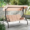EROMMY 3 Seat Outdoor Porch Swing Chair - 2 of 4