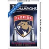 Trends International NHL Florida Panthers - 2025 Stanley Cup Team Logo Framed Wall Poster Prints - 3 of 4