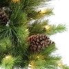 Puleo 42" Pre-lit Potted Artificial Christmas Tree with Clear Lights and Pine Cones: Indoor/Outdoor, PVC - 4 of 4