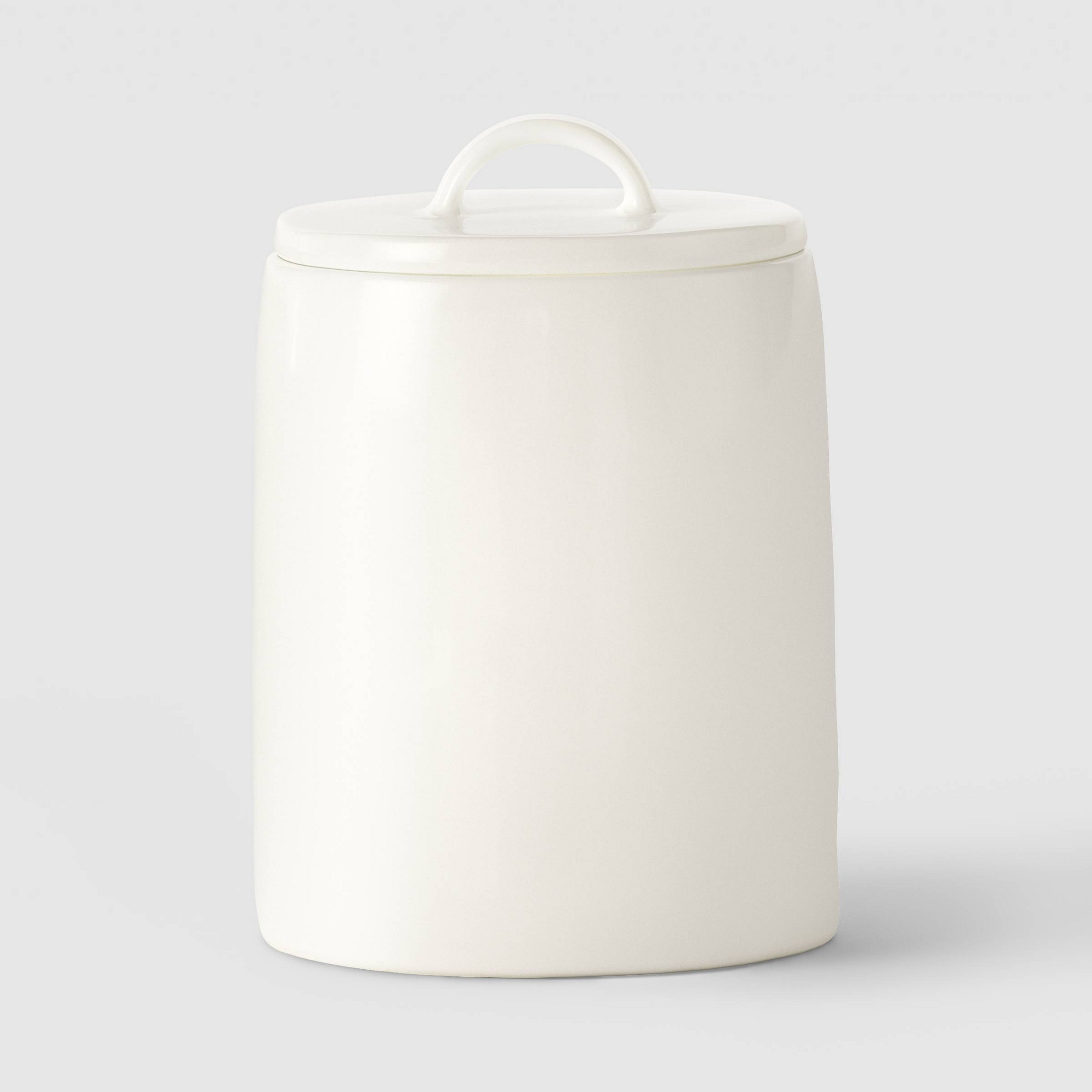 64oz Canister Aralia White Ceramic Medium Cream - Threshold™