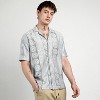 Campus Sutra Men Men's Ash Grey Oversized Mandala Shirt - 3 of 4