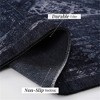 SKRAN Soft and Cozy Area Rug for Comfort and Style, Non-Slip and Machine, Living Room, Bedroom, Kitchen - Black & Gray - 4 of 4