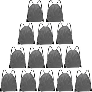 Bulk Drawstring Bags for Party Favors, Lightweight Sackpacks for Gym, School Events, Team Sports & Giveaways - 1 of 4