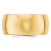 Black Bow Jewelry 7mm to 12mm 14K Yellow Gold Half Round Standard Fit Band - 2 of 4