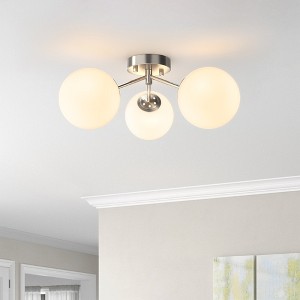 Maxax 17" Crystal Globe Ceiling Light - 1 of 4