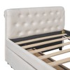 NicBex Twin Size Upholstered Daybed Modern Wooden Bed Frame with 2 Drawers for Bedroom, Living Room, No Box Spring Required, Space Saving - 4 of 4