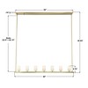 Crystorama Lighting Aragon 7 - Light Chandelier in  Soft Brass - 3 of 4