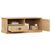 vidaXL VIGO TV Stand Entertainment Center with Storage Drawer Solid Wood Pine - 3 of 4
