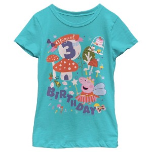 Girl's Peppa Pig Magical 3rd Birthday T-Shirt - 1 of 4