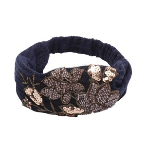 Unique Bargains Women's Rose Wide Headband 1 Pc - 1 of 4