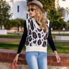 Anna-Kaci Women's Sleeveless Animal Print Sweater Vest with V-Neck - 3 of 4