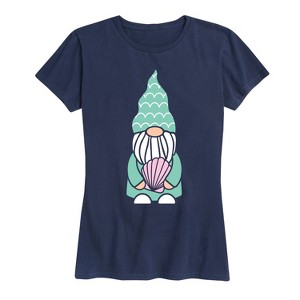 Women's - Instant Message - Mermaid Gnome Short Sleeve Graphic T-Shirt - 1 of 4