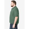 KingSize Men's Big & Tall Banded Bottom Pocket Shrink-Less Piqué Polo Shirt - 4 of 4