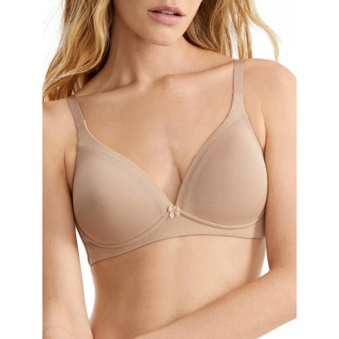 Warner's Women's Invisible Bliss Wire-free Cotton Bra - Rn0141a 38d Toasted  Almond : Target