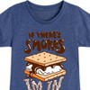Girls' - Instant Message - If There's S'mores, I'm In Fitted Short Sleeve Graphic T-Shirt - 2 of 4
