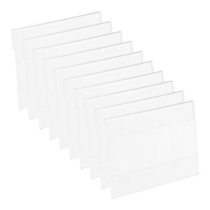 Unique Bargains Office Store Display Frame Adhesive Wall Mount Acrylic Sign Holder 12 Pcs - 1 of 4