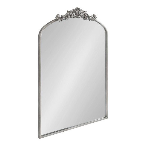 Head West Arch Silver Ornate Accent Wall Mirror