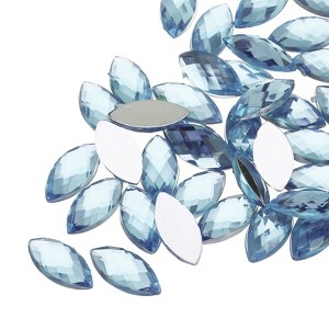 Unique Bargains Flat Back Artificial Rhinestones for Wedding DIY Crafts Party 200 Pcs - 1 of 4