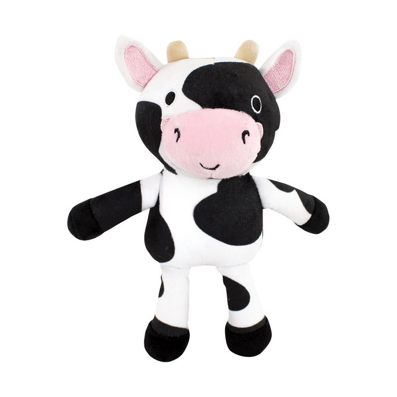 Hudson Baby Unisex Baby Plush Bathrobe and Toy Set, Cow, One Size, 3 of 4