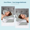 TUYOHW Ergonomic Memory Foam Pillow,Contoured Neck Support Pillow for Side Back Stomach Sleepers,Bed Pillow with Removable Washable Cover - 2 of 4