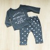 Grayson Threads - Infant Grey Nashville Moto Club Raglan Sweatshirt + Sweatpant Set - 2 of 4