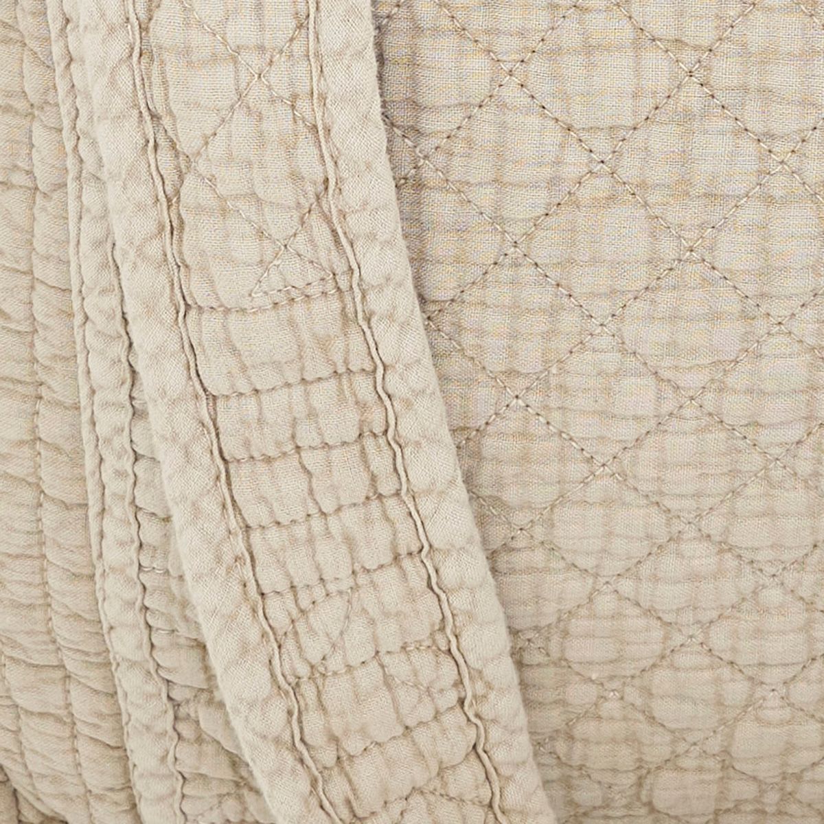 Saro Lifestyle Soft Cotton Quilted Tote Bag - thumbnail 3