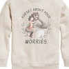 Boys' - Disney - Forget About Your Worries Baloo and Mowgli Graphic Long Sleeve Fleece Sweatshirt - 2 of 4