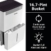 Aeric Energy Star 50 Pint Portable Dehumidifier: 3 Settings, 2-Year Warranty, No Filter, Over 3000 sq. ft. Coverage - 3 of 4
