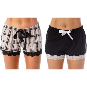 Just Love Women’s Pajama Shorts – Soft Cotton Lounge Sleep Shorts with Drawstring Waist - 1 of 2
