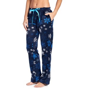 Ashford & Brooks Women's Plush Mink Fleece Pajama Sleep Pants - 1 of 4