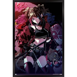 Trends International DC Comics - Harley Quinn Anime - Hyena Framed Wall Poster Prints - 1 of 4