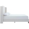 CAVINAS King Size Bed Frame, Upholstered Wingback, Premium Cream White Chenille for Bedroom, Minimalist Designs - 4 of 4