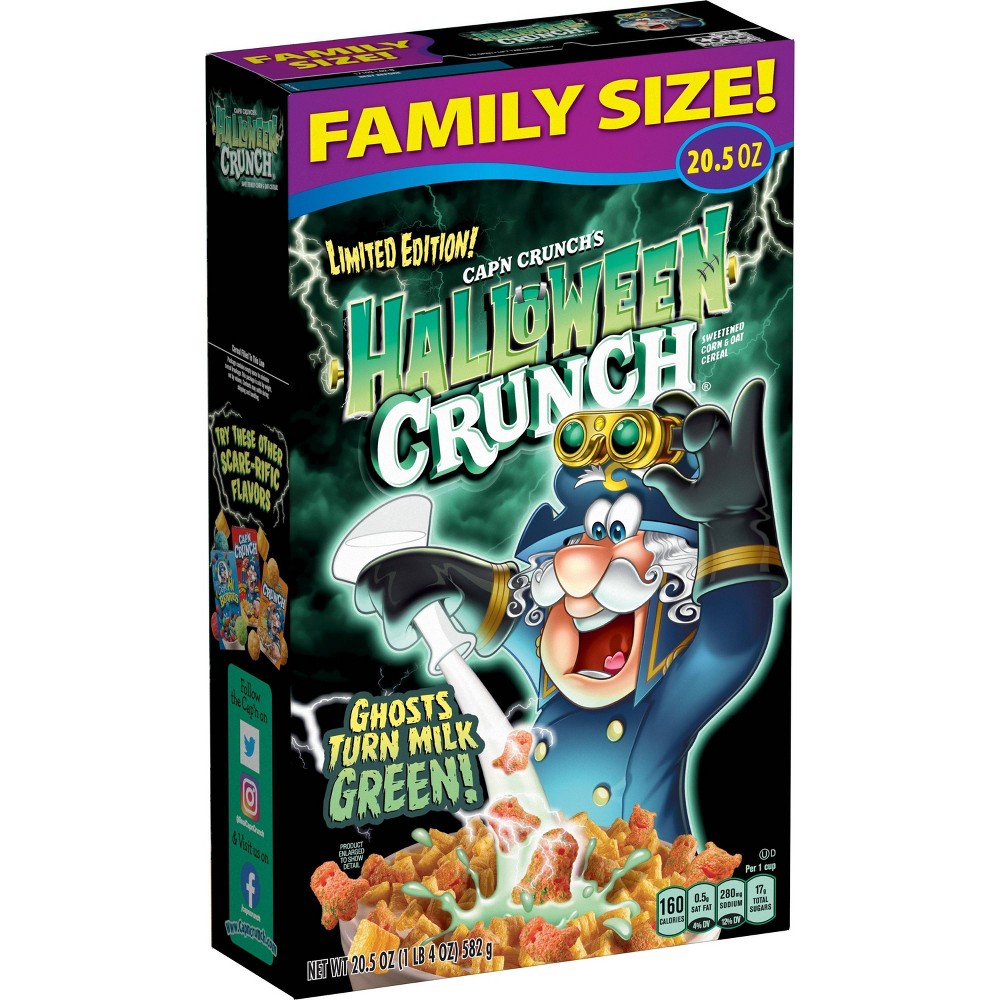 Cap'n Crunch Halloween Family Size Cereal - 20.5oz, BEST 4-7-24