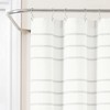 Lush Décor Modern Galaxy Waffle Woven Cotton Shower Curtain Snow White/Gray Single 72X72 - 2 of 4