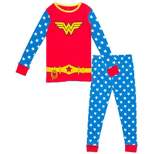 DC Comics Justice League Wonder Woman Toddler Girls Pajama Shirt Pants blue / red 5T