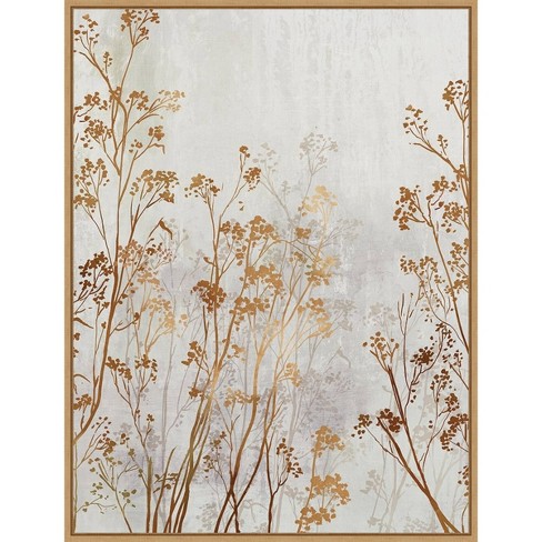 23" X 30" Botanical Bliss I By Asia Jensen Framed Canvas Wall Art Print ...