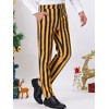 INSPIRE CHIC Men's Casual Striped Slim Fit Color Block Business Pants - 2 of 4