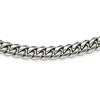 Black Bow Jewelry Men's 12mm Stainless Steel Polished Curb Chain Necklace, 24 Inch - 2 of 4