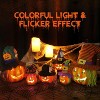 6 Pcs Light Up Halloween Pumpkins - Foam Jack O Lanterns Decor Indoor,Outdoor Large Trick Or Treat Bucket for Home - 4 of 4