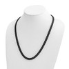 Chisel Stainless Steel Polished Black IP-plated 8mm 24" Curb Link Necklace - 4 of 4