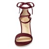 Allegra K Women's Tie-Up Strappy Chunky High Heels Sandal - 3 of 4