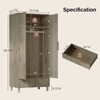 Wardrobe Armoire 2 Door 1 Drawer - 3 of 4