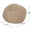 CENGHU 5 Foot Big Bean Bag Chair, Memory Foam Bean Bag Chairs for Adults/Kids, Bean Bag Chairs for Living Room, Bedroom - 4 of 4