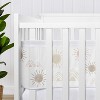 Sweet Jojo Designs + BreathableBaby Breathable Mesh Crib Liner Girl Desert Sun Pink Mauve and Taupe - 3 of 4